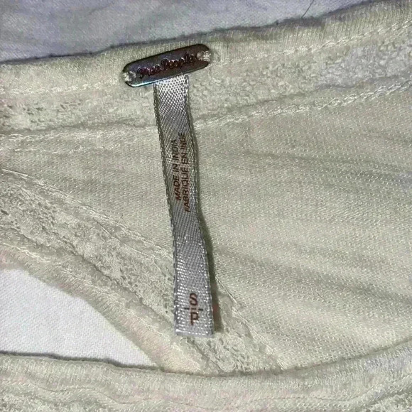 Free People New Hope babydoll top in ivory - Picture 5 of 9